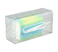 Face Cloth Storage Box, Mounted Tissue Organizer for Bathroom Toilet Kitchen, Japanese Style Upside Down Dispenser with Dust Cover, PET+ABS Material (Basics)