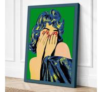 Face Concealed Canvas Wall Art Print 18x12 Inch | Ready to Hang, Gallery Wrapped, Fade-Resistant Inks, Securely Packaged, UK Made