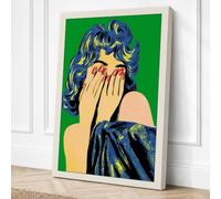 Face Concealed Canvas Wall Art Print 18x12 Inch | Ready to Hang, Gallery Wrapped, Fade-Resistant Inks, Securely Packaged, UK Made