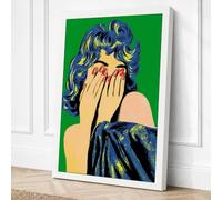 Face Concealed Canvas Wall Art Print 24x16 Inch | Ready to Hang, Gallery Wrapped, Fade-Resistant Inks, Securely Packaged, UK Made