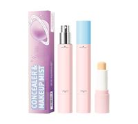 Face Concealer Stick and Setting Mist Spray | Color Correction Concealer with Setting Spray - Long-Lasting Cosmetics for Women, Girlfriend