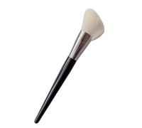 Face Contour Makeup Brush Fan Shape Foundation Blush Highlight Bronzer V Face Contour Makeup Brush Tool,brown no cover,1PCS,White-1PCS