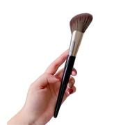 Face Contour Makeup Brush Fan Shape Foundation Blush Highlight Bronzer V Face Contour Makeup Brush Tool,brown no cover,1PCS,brown no cover-1PCS