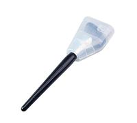 Face Contour Makeup Brush Fan Shape Foundation Blush Highlight Bronzer V Face Contour Makeup Brush Tool,brown no cover,1PCS,Grey Black-1PCS