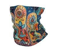 Face Cover Hamsa Hand Mystical Symbols Eye Boho Comfortable Neck Gaiter Universal Hair Band for Sports Outdoor 26X30cm