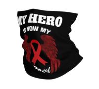 Face Cover My Hero Is Now My Angel Hiv Awareness Windproof Hair Band Uv Protection Bandana For Yoga Workout Skiing