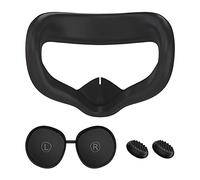 Face Cover Pad for Oculus Quest 2, Face Cover Replacement Sweat-Proof PU Foam Cushion with Lens Protector and Thumb Button Cap