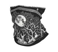 Face Cover Tree of Life Sun Moon Stars Galaxies Cosmic Mystical Unisex Tube Scarf Breathable Bandana for Outdoor Tennis 26X30cm
