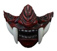 Face Cover with Fangs - Scary Props Horror Cosplay Fangs Costume Accessory,Cosplay Cover Scary Props, Sturdy & Funny Halloween Fangs, Animal Skull for Party Enthusiasts
