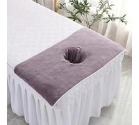 Face Covers for Massage Table, 1/2/3/4pcs 40×80cm/16×32inch Microfiber Bed Cover with Hole, Table Headrest Reusable Beauty Bed for SPA(Color3,4pcs)