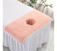 Face Covers for Massage Table, 1/2/3/4pcs 40×80cm/16×32inch Microfiber Bed Cover with Hole, Table Headrest Reusable Beauty Bed for SPA(Color2,3pcs)