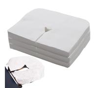 Face Cradle Covers - Facial Bed Towels for Massage Spa Use | Soft Non-Woven Fabric, 100 Pack for Hygiene Comfort, Ideal for Salons Home Travel Tables Professional Settings