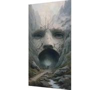 Face Diamond Art Fear Diamond Painting Kits, 5D Crystal Art Kits for Adults Kids DIY Full Square Drill Gem Dots Embroidery Paintings Crafts Picture for Beginners, Home Wall Decor Gifts 60x120cm k2-0uk