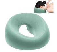 Face Down Pillow, O-Type Memory Cotton Massage Face Pillow for Women, Removable Breathable Massage Headrest for Spa Beauty Salon Home
