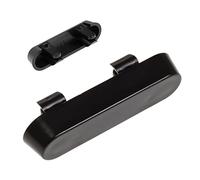 Face Drain Caps Window Door Weep Hole Covers (10 Pack) - Black