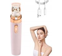 Face Epilator - Painless and Precise Hair Removal from Face, Moustache and Eyebrow | Compact, Safe for Sensitive Skin, Rechargeable with USB, Pink