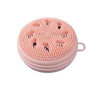 Face exfaliator Brush - tanglafree Silicone, Face Washing Brush, Macaroon Shape Facial Scrubber, Soft Bristle Accessory Case Tool | for Men Women Kids Deep Cleaning Manual Massage Skincare