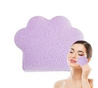 Face Exfoliator Sponge - Cat Paw Makeup Remover Dry Wipes,Manual Enlarged Scrubbing Pads Cosmetic Removal Towels for Travel