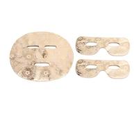 Face Eye Mask Paper Sheets Disposable Pre Cut Moisture Retention Flower Gold Fabric Skin Care DIY Mask for Hydrating Facial Treatment at Home or Travel 50 Face Sheets 100 Eye