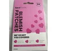 Face facts Blemish Patches, 24 Count, Heart-Shaped Spot Treatment, Pink