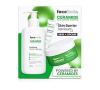 Face Facts Ceramide Skin Barrier Saviours Skincare Gift Set, 3 Piece Set | Hydrating Gentle Cleanser, Nourishing Cleansing Balm & Repairing Lip Balm