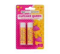 Face Facts Joy Pixels Vanilla Scented Lip Balms | Cupcake Queen | 2 x 4.25g Lip Balms | Vegan