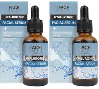 Face Facts Hyaluronic Facial Serum | Sodium Hyaluronate + Glycerin + Betaine | Smooth + Plump + Hydrate | 30ml (Pack of 2)