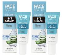 Face Facts Hydrating Eye Cream with Soothing Aloe Vera 2x25ml - Bundled by Smart Cutie
