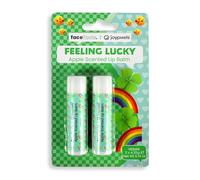 Face Facts Joypixels Feeling Lucky Moisturising Lip Balm | Apple Scented | 2pk
