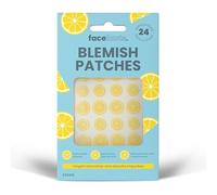 Face Facts Vegan Blemish Patches, 24 Applications, with Hyaluronic Acid and Salicylic Acid, Lemon Design