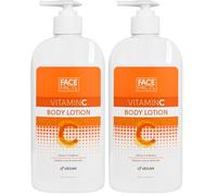 Face Facts Vitamin C Body Lotion | Brighten + Revive | 400ml (Pack of 2)