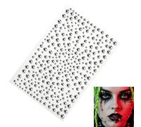 Face Fake Piercings,Makeup Studs For Gothic Halloween Costume,Fake Piercings Face Jewels | For Cosplay Party Photography Concert Teens Girls Fashion Enthusiasts, 4X- , Acrylic, No Gemstone
