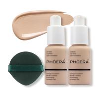 Face Foundation,Liquid Foundation,Foundation Full Coverage Long Lasting Perfect 30ml Matte Oil-Control Concealer 6 Colors Optional,Great Choice and Gift (2PC#102 Nude, 60ml)