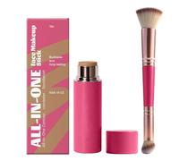 Face Foundation Stick - Cream Makeup Stick for Smooth Skin Coverage | Blendable Hydrating Formula with Matte Finish, Portable Twist Tube for Contouring Concealer Everyday Beauty Use