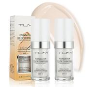 Face Foundations, Color Changing Foundation, Flawless Color Changing Foundation Naturally Moisturizing Sunscreen Seamless Tone-Matching, Complexion Full Coverage Foundation For Mature Skin (2PCS)