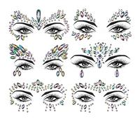 Face Gems for Women,Festival Face Stickers,Self Adhesive Faces Jewels,Waterproof for Festivals Party Halloween Christmas Birthday Carnival Decorations (A)