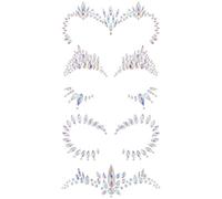 Face Gems Glow in the Dark 4 Pack (UK COMPANY) Halloween Face Stickers Set Festival Accessories Face Jewels