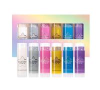 Face Glitter | Face Stick Set of 6, Sparkly Resistant for Cosplay, Festivals, Beach, Halloween, Dance, Scenes, Shows