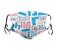 Face Guard With 5 Filter I'M-Retired Washable 1 Pcs