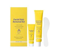 Face Hair Removal Cream - Gentle Epilation Set, Compact Tube with Ergonomic Spatula, Aloe Extract, Moisturising Protection Formula, Hair Removal for the