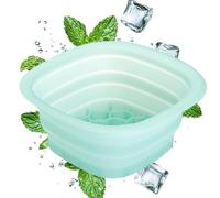 Face Ice Basin - 25 cm Large Silicone Tub, Foldable Portable Bowl, Cold Water Therapy Skin Care Device in Spa Quality, For HomeDorms Campings RV Center Men Women Cooling Skin Care Travel