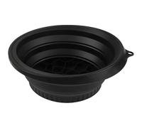 Face Ice Bath Bowl, Black Silicone Foldable Basin with Built-in Ice Tray, Ice-Compress Facial Bowl, 9.1 x 10.4 in / 23.2 x 26.4 cm Cold Therapy for Pore Tightening, Face Washing