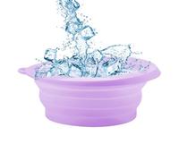 Face Ice Bath Bowl - Foldable Silicone Reusable Cold Plunge Bowl for Facial Skin Care, Beauty Spa Treatments, Puffiness Relief, Pore Tightening, Home Bathroom, Travel, Easy Storage