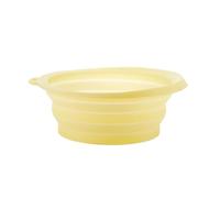 Face Ice Bath Bowl with Built-in Ice Tray, Collapsible Silicone Face Bowl for Ice Cold Plunge Therapy, Portable I ce Fac e Bow l for Skin Tightening, Acne Relief & Facial Spa at Home (Light Yellow)