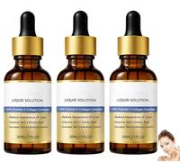 Face Lift Serum, Face Lifting Serum,Anti-Aging Serum Essence Oil With Peptide & Collagen, Hydration Moisturizing and Firming, Reduce Fine Lines, 30ml for All Skin (3pcs)