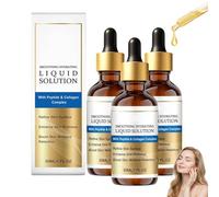 Face Lift Serum, Liquid Solution, Anti-Aging Serum Essence Oil With Peptide & Collagen, Reduce Fine Lines, Lifting & Restoring Skin Elasticity, Suitable for All Skin Types (3PC)