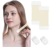 Face Lift Tape 2 Set Self-Adhesive Invisible Skin Color Face Tape Anti-Wrinkle Waterproof Breathable Polyester Eye & Neck Lift Strip for Women & Girls