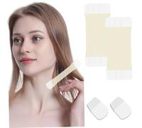 Face Lift Tape 2 Set Self-Adhesive Invisible Skin Color Face Tape Anti-Wrinkle Waterproof Breathable Polyester Eye & Neck Lift Strip for Women & Girls
