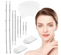 Face Lift Tape 20 Pcs Invisible with 8 Lifting Ropes - Instant V-Shape Lift for Sagging Skin, Double Chin & Jowls, Waterproof Facial Tape for Firm
