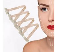 Face Lift Tape 4PCS, V Shape Lifting Bandage with Clip for Double Chin Reducer Elastic Facial Slimming Strap Cheek Lift Non-Invasive Solution